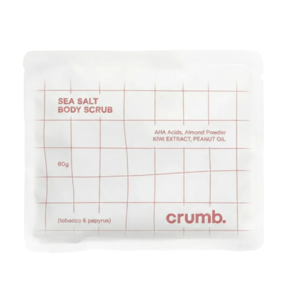 CRUMB. Tobacco & Papyrus Body Scrub 5х60g - Сольовий скраб для тіла з AHA-кислотами (travel format) - фото №1